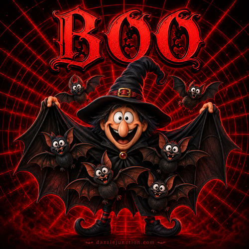 Boo Bats Under Cape