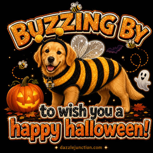 Bumble Bee Dog Modern Halloween image