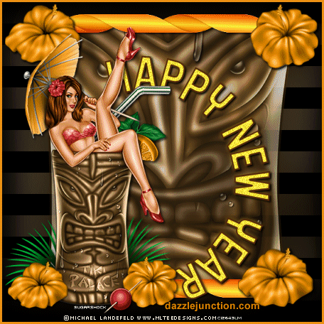 Floral Lady New Year