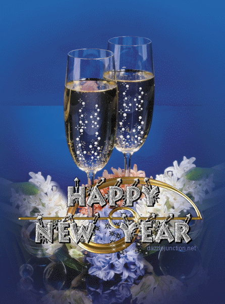 Happy New Year Flutes image