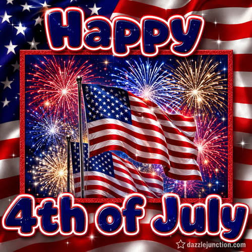 Flag Happy Fourth July