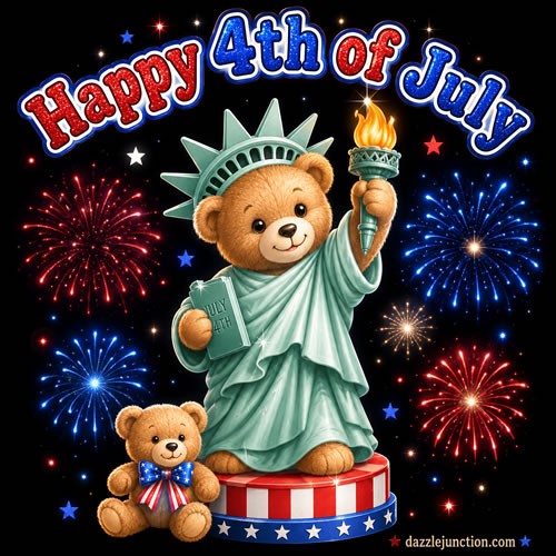 Liberty Bear Independence Day - 4th of July - July Fourth image