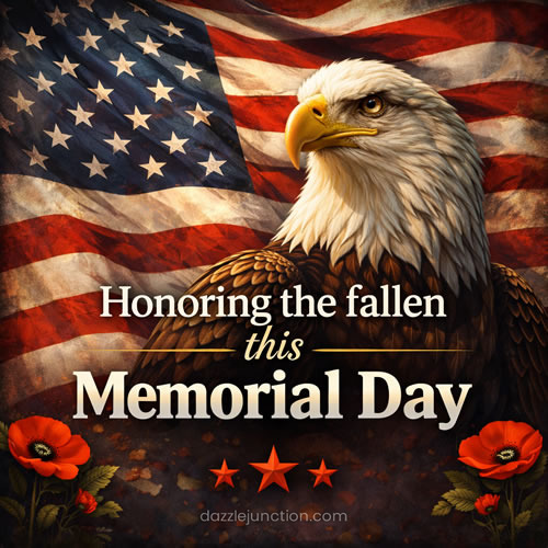 Eagle Honoring Fallen