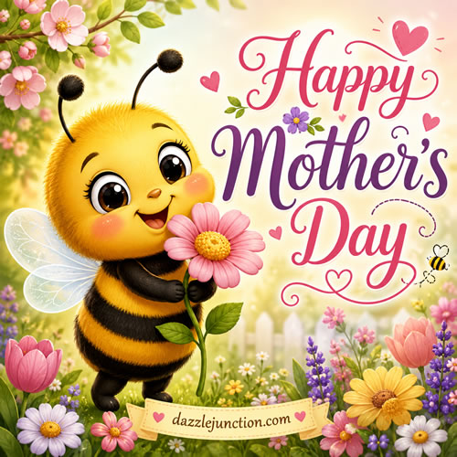 Bee Offering Flower
