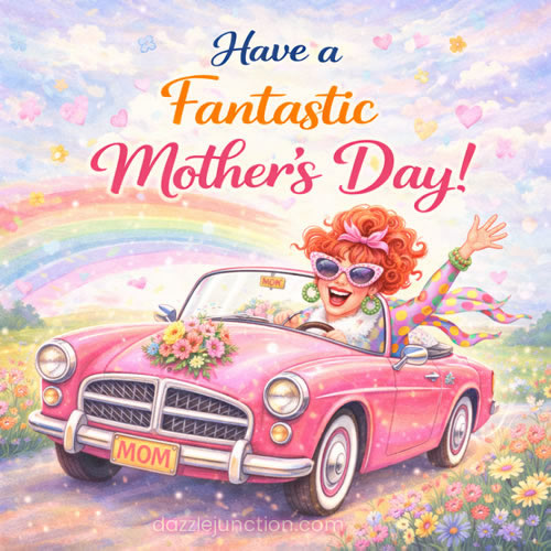 Fantastic Pink Car Mom