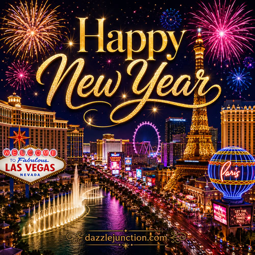 Las Vegas Hny Modern Happy New Year image