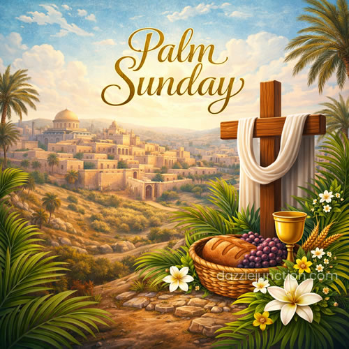 Golden Light Palm Sunday image