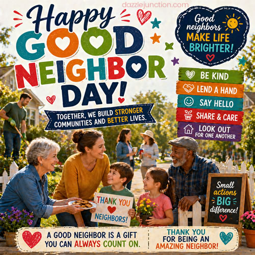Good Neighbor Day Random Holidays image