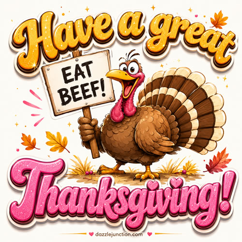Eat Beef Thanksgiving Turkey image
