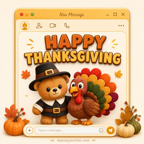 Thanksgiving Message Window