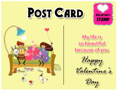 Because Of You Happy Valentines Day image