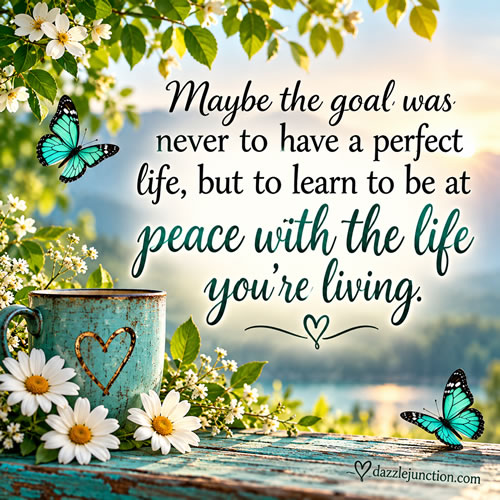 Peaceful Life Gentle Moments Inspirational image