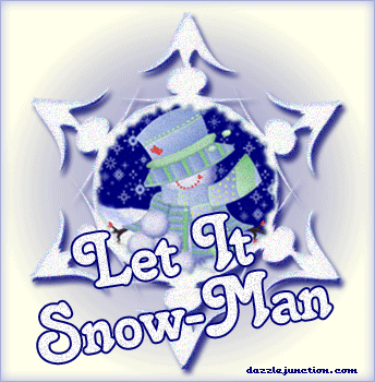 Let It Snow Man Winter image
