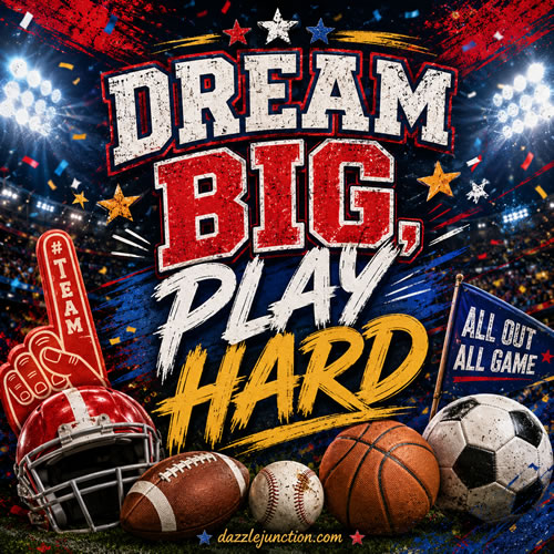 Dream Big Play Hard Sports image
