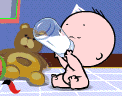 Baby Drinks Milk