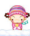 Build Snowman Cute Pixel Gifs image