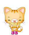 Cat Eats Cookie