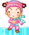 Ice Skating Cute Pixel Gifs image