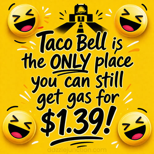 Taco Bell Gas Funny image