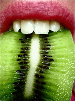 Kiwi In Mouth Photography image