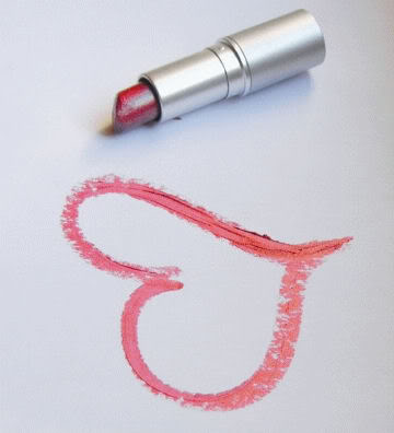 Lipstick Heart Photography image