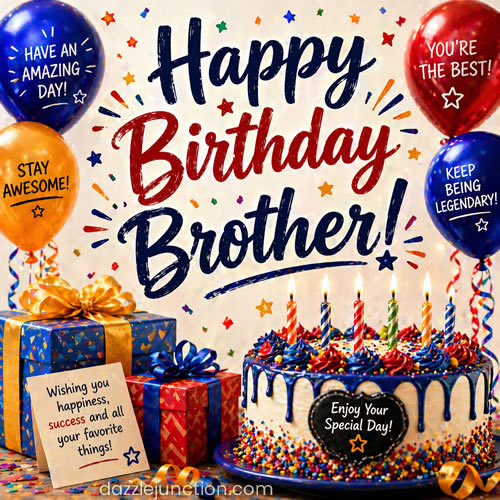 Happy Birthday Brother image