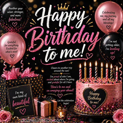 Happy Birthday To Me Birthday Me greeting image