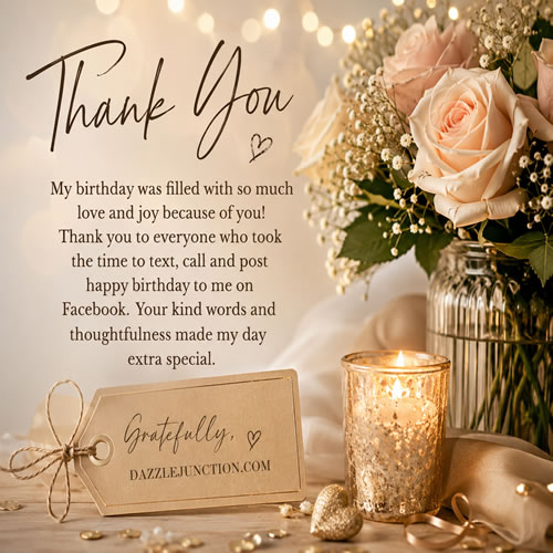 Thanks Facebook Birthday Wish