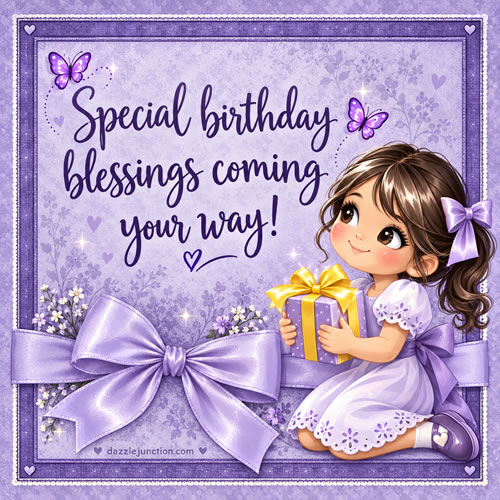 Birthday Blessings Happy Birthday greeting image