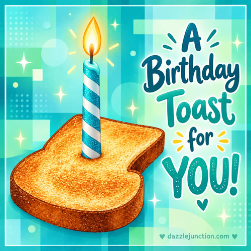Birthday Toast Happy Birthday greeting image