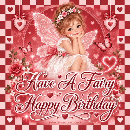 Fairy Happy Happy Birthday greeting image