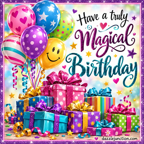 Magical Birthday Happy Birthday greeting image