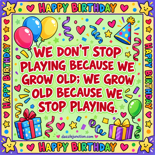 Not Playing Old Happy Birthday greeting image