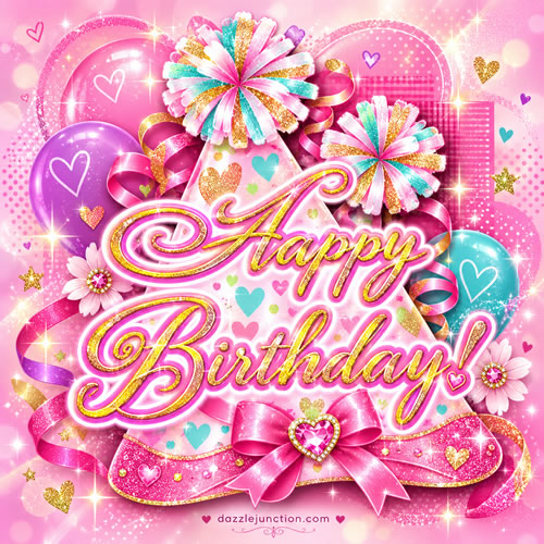 Party Hat Happy Birthday greeting image