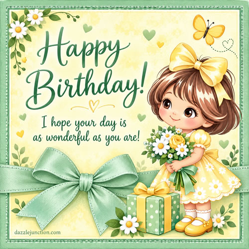 Wonderful As You Happy Birthday greeting image
