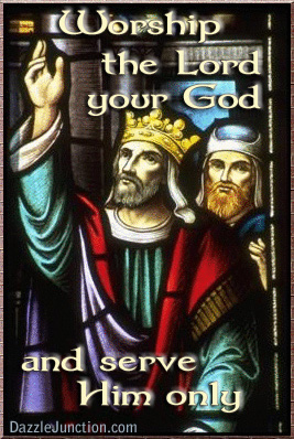 Him Only Christian Page Graphics greeting image