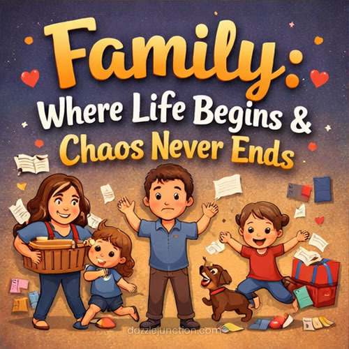 Family Chaos Funny image