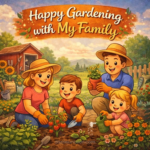 Gardening With Family image