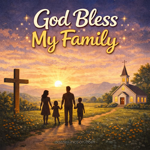 God Bless Family image