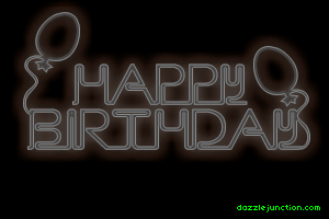 Neon Birthday Wish