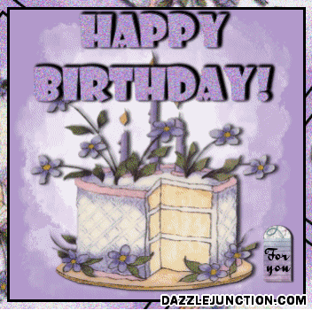 Purple Birthday Cake