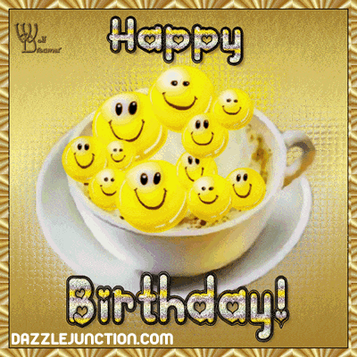 Smileys In Coffee Cup