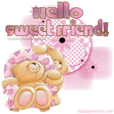 Pink Hello Sweet Bear