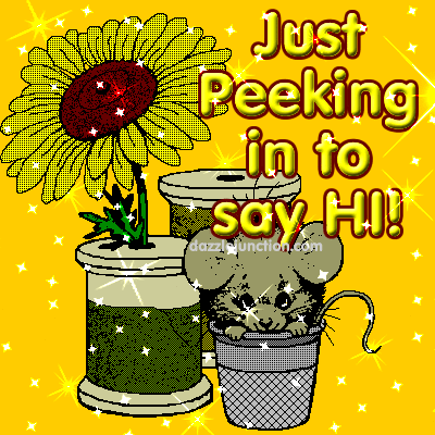 Peeking Mouse Sunflower