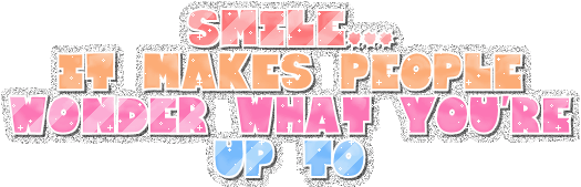 Smile What Misc Glitter greeting image