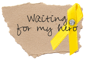 Waiting For Hero Misc Glitter greeting image