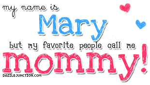 Mary Mommy Names greeting image