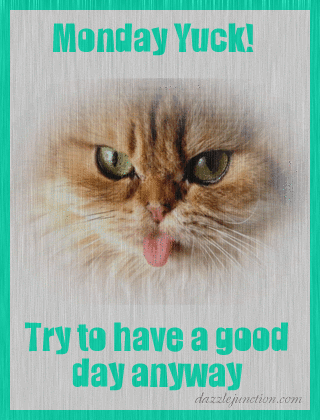 Monday Yuck Cat Tongue