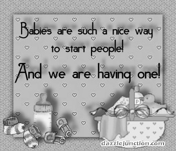 Start People Dj Pregnancy greeting image