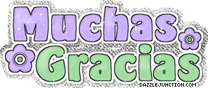 Muchas Gracias Spanish greeting image